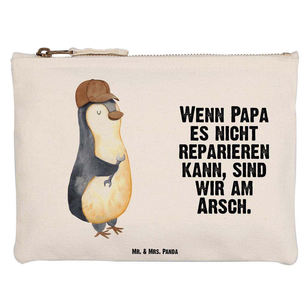 Schminktasche Wenn Papa es nicht reparieren kann, sind wir am Arsch Schminktasche, Kosmetiktasche, Kosmetikbeutel, Stiftemäppchen, Etui, Federmappe, Makeup, XXL, Schminketui, Kosmetiketui, Schlamperetui, Familie, Vatertag, Muttertag, Bruder, Schwester, Mama, Papa, Oma, Opa, Vater, Geschenk Papa, Bester Papa der Welt