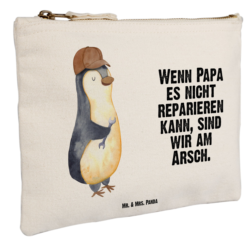Schminktasche Wenn Papa es nicht reparieren kann, sind wir am Arsch Schminktasche, Kosmetiktasche, Kosmetikbeutel, Stiftemäppchen, Etui, Federmappe, Makeup, XXL, Schminketui, Kosmetiketui, Schlamperetui, Familie, Vatertag, Muttertag, Bruder, Schwester, Mama, Papa, Oma, Opa, Vater, Geschenk Papa, Bester Papa der Welt