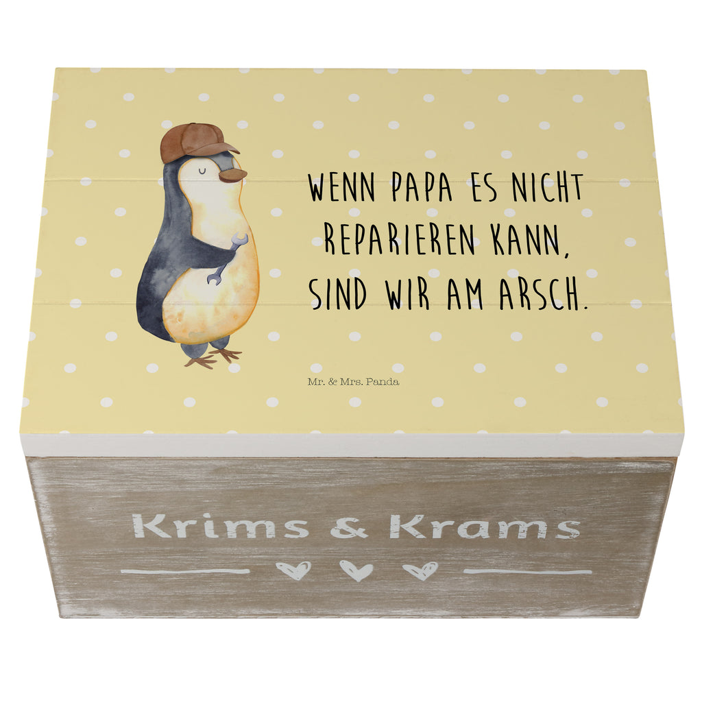 Holzkiste Wenn Papa es nicht reparieren kann, sind wir am Arsch Holzkiste, Kiste, Schatzkiste, Truhe, Schatulle, XXL, Erinnerungsbox, Erinnerungskiste, Dekokiste, Aufbewahrungsbox, Familie, Vatertag, Muttertag, Bruder, Schwester, Mama, Papa, Oma, Opa, Vater, Geschenk Papa, Bester Papa der Welt