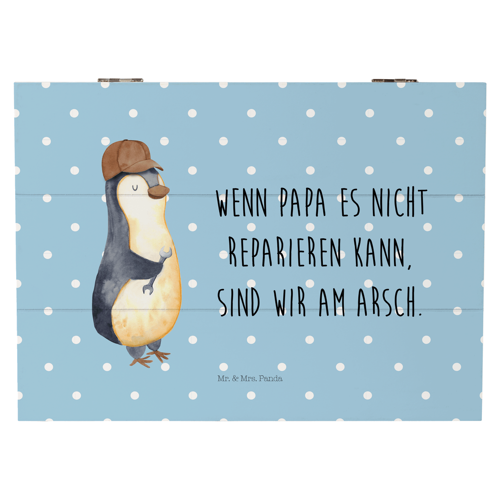 Holzkiste Wenn Papa es nicht reparieren kann, sind wir am Arsch Holzkiste, Kiste, Schatzkiste, Truhe, Schatulle, XXL, Erinnerungsbox, Erinnerungskiste, Dekokiste, Aufbewahrungsbox, Familie, Vatertag, Muttertag, Bruder, Schwester, Mama, Papa, Oma, Opa, Vater, Geschenk Papa, Bester Papa der Welt