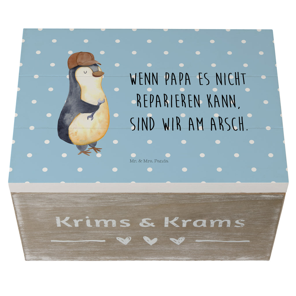 Holzkiste Wenn Papa es nicht reparieren kann, sind wir am Arsch Holzkiste, Kiste, Schatzkiste, Truhe, Schatulle, XXL, Erinnerungsbox, Erinnerungskiste, Dekokiste, Aufbewahrungsbox, Familie, Vatertag, Muttertag, Bruder, Schwester, Mama, Papa, Oma, Opa, Vater, Geschenk Papa, Bester Papa der Welt