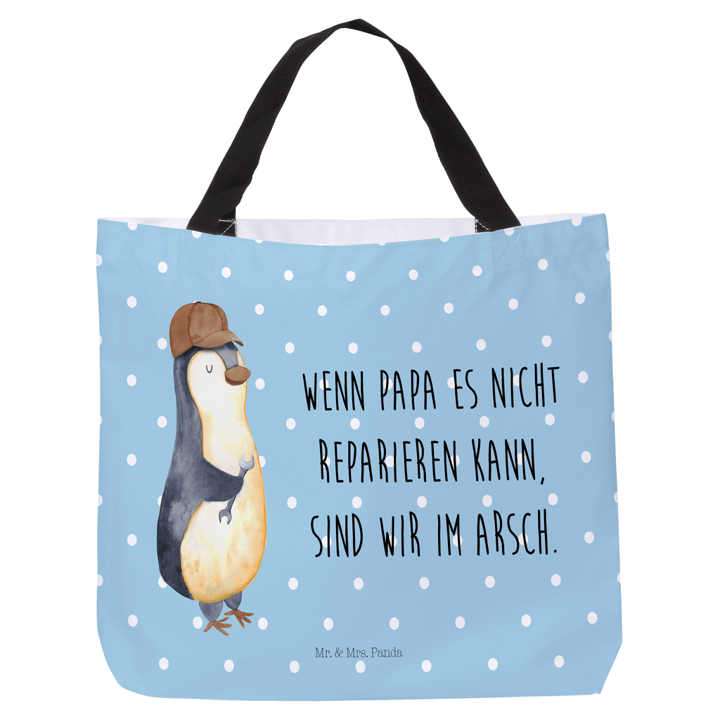 Shopper Wenn Papa es nicht reparieren kann, sind wir am Arsch Beutel, Einkaufstasche, Tasche, Strandtasche, Einkaufsbeutel, Shopper, Schultasche, Freizeittasche, Tragebeutel, Schulbeutel, Alltagstasche, Familie, Vatertag, Muttertag, Bruder, Schwester, Mama, Papa, Oma, Opa, Vater, Geschenk Papa, Bester Papa der Welt