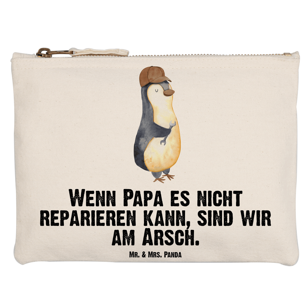Schminktasche Wenn Papa es nicht reparieren kann, sind wir am Arsch Schminktasche, Kosmetiktasche, Kosmetikbeutel, Stiftemäppchen, Etui, Federmappe, Makeup, XXL, Schminketui, Kosmetiketui, Schlamperetui, Familie, Vatertag, Muttertag, Bruder, Schwester, Mama, Papa, Oma, Opa, Vater, Geschenk Papa, Bester Papa der Welt