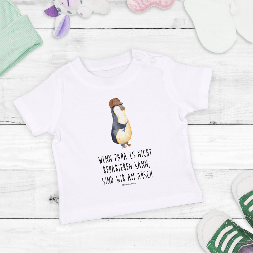 Organic Baby Shirt Wenn Papa es nicht reparieren kann, sind wir am Arsch Baby T-Shirt, Jungen Baby T-Shirt, Mädchen Baby T-Shirt, Shirt, Familie, Vatertag, Muttertag, Bruder, Schwester, Mama, Papa, Oma, Opa, Vater, Geschenk Papa, Bester Papa der Welt