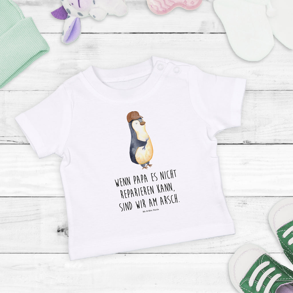 Organic Baby Shirt Wenn Papa es nicht reparieren kann, sind wir am Arsch Baby T-Shirt, Jungen Baby T-Shirt, Mädchen Baby T-Shirt, Shirt, Familie, Vatertag, Muttertag, Bruder, Schwester, Mama, Papa, Oma, Opa, Vater, Geschenk Papa, Bester Papa der Welt