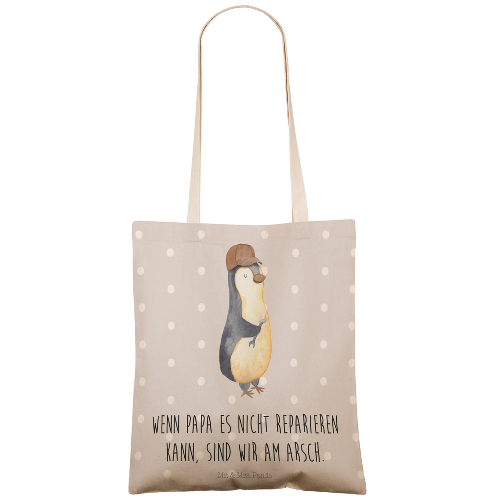 Einkaufstasche Wenn Papa es nicht reparieren kann, sind wir am Arsch Tragetasche, Tasche, Beutel, Stofftasche, Baumwolltasche, Umhängetasche, Shopper, Familie, Vatertag, Muttertag, Bruder, Schwester, Mama, Papa, Oma, Opa, Vater, Geschenk Papa, Bester Papa der Welt