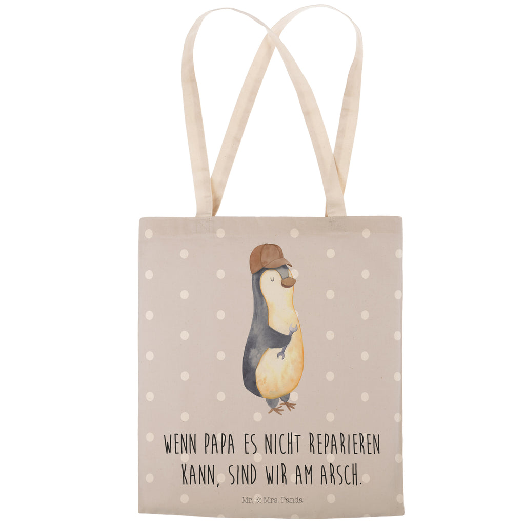 Einkaufstasche Wenn Papa es nicht reparieren kann, sind wir am Arsch Tragetasche, Tasche, Beutel, Stofftasche, Baumwolltasche, Umhängetasche, Shopper, Familie, Vatertag, Muttertag, Bruder, Schwester, Mama, Papa, Oma, Opa, Vater, Geschenk Papa, Bester Papa der Welt