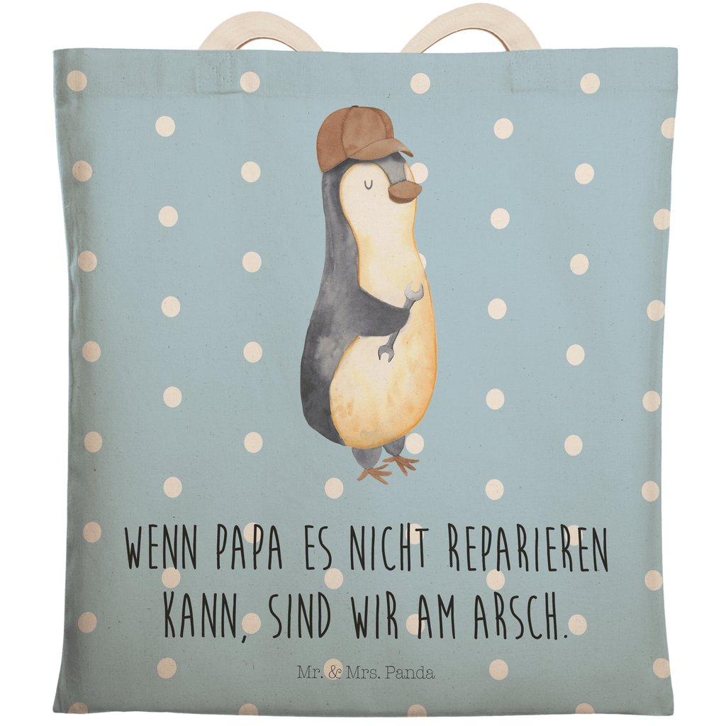 Einkaufstasche Wenn Papa es nicht reparieren kann, sind wir am Arsch Tragetasche, Tasche, Beutel, Stofftasche, Baumwolltasche, Umhängetasche, Shopper, Familie, Vatertag, Muttertag, Bruder, Schwester, Mama, Papa, Oma, Opa, Vater, Geschenk Papa, Bester Papa der Welt