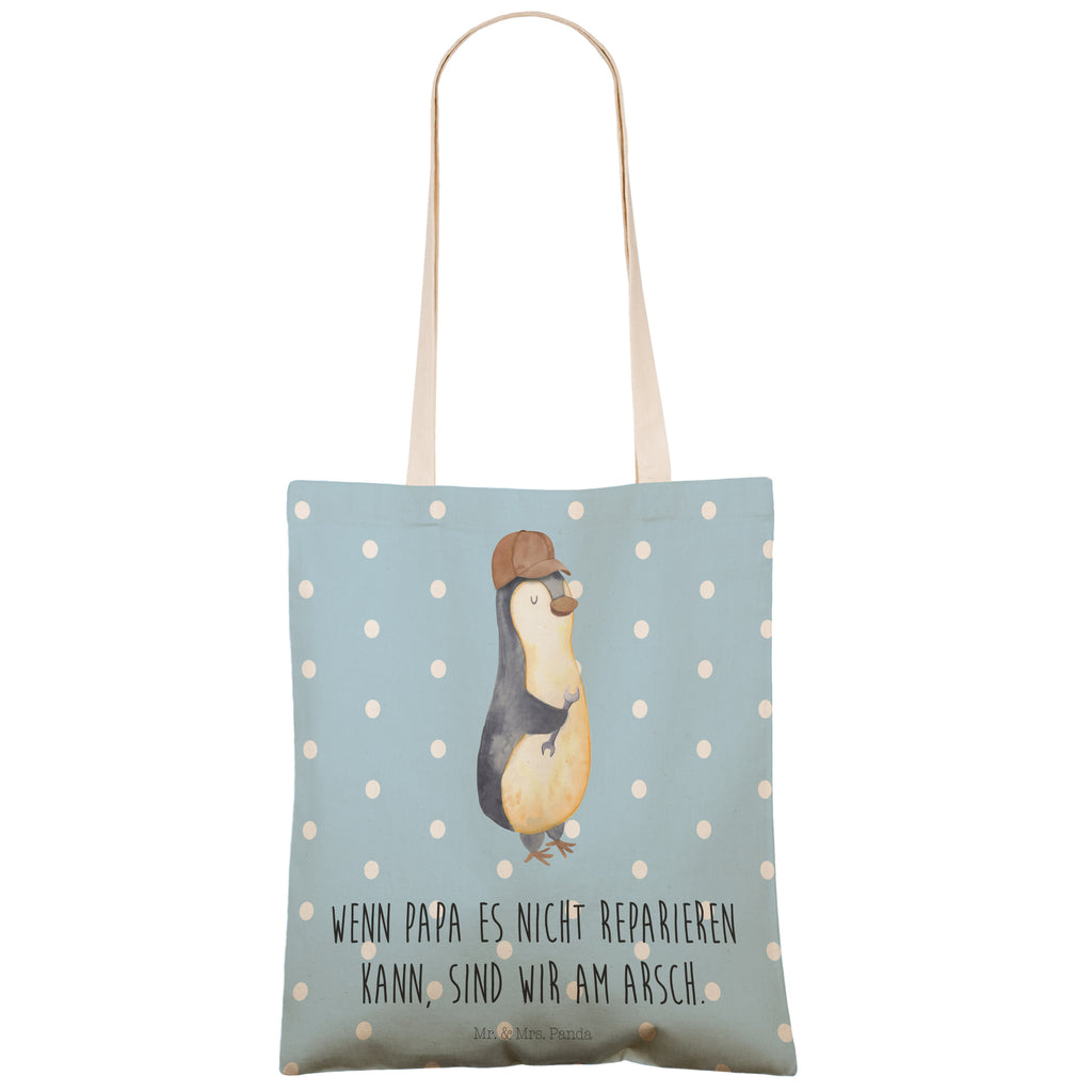 Einkaufstasche Wenn Papa es nicht reparieren kann, sind wir am Arsch Tragetasche, Tasche, Beutel, Stofftasche, Baumwolltasche, Umhängetasche, Shopper, Familie, Vatertag, Muttertag, Bruder, Schwester, Mama, Papa, Oma, Opa, Vater, Geschenk Papa, Bester Papa der Welt