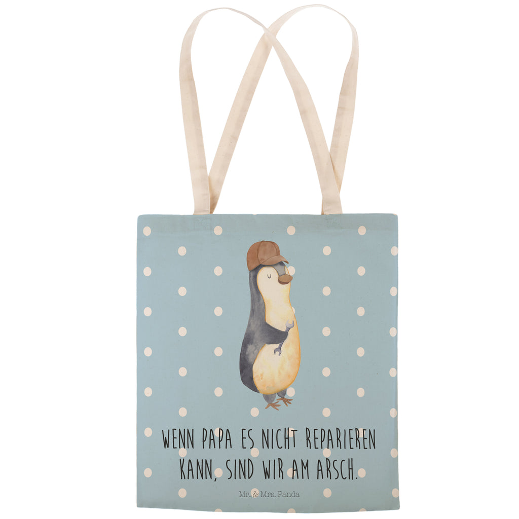 Einkaufstasche Wenn Papa es nicht reparieren kann, sind wir am Arsch Tragetasche, Tasche, Beutel, Stofftasche, Baumwolltasche, Umhängetasche, Shopper, Familie, Vatertag, Muttertag, Bruder, Schwester, Mama, Papa, Oma, Opa, Vater, Geschenk Papa, Bester Papa der Welt