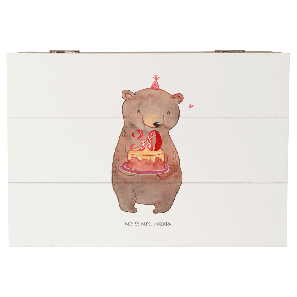 Holzkiste Bär Torte 30. Geburtstag Holzkiste, Kiste, Schatzkiste, Truhe, Schatulle, XXL, Erinnerungsbox, Erinnerungskiste, Dekokiste, Aufbewahrungsbox, Geburtstag, Geburtstagsgeschenk, Geschenk, Party, Feiern, Torte, Kuchen