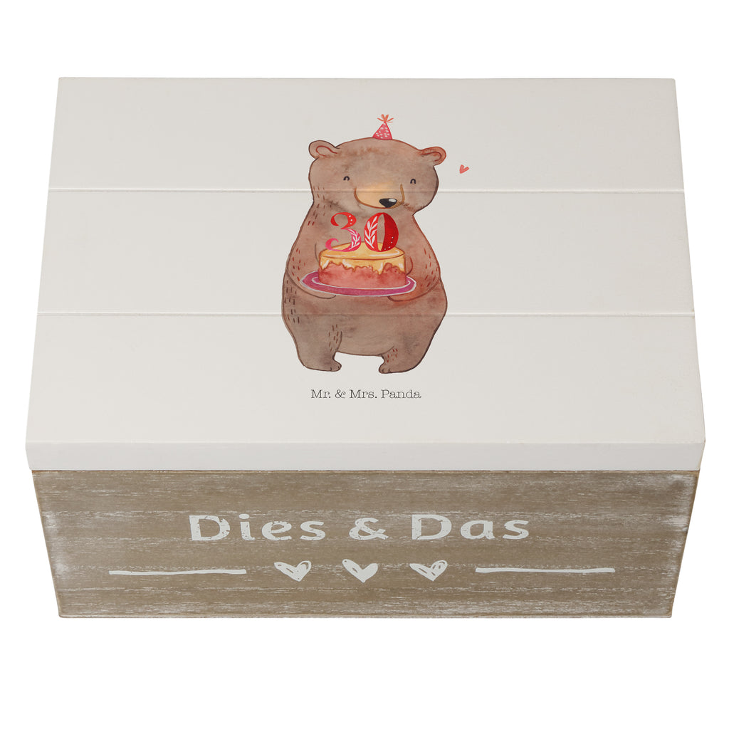 Holzkiste Bär Torte 30. Geburtstag Holzkiste, Kiste, Schatzkiste, Truhe, Schatulle, XXL, Erinnerungsbox, Erinnerungskiste, Dekokiste, Aufbewahrungsbox, Geburtstag, Geburtstagsgeschenk, Geschenk, Party, Feiern, Torte, Kuchen