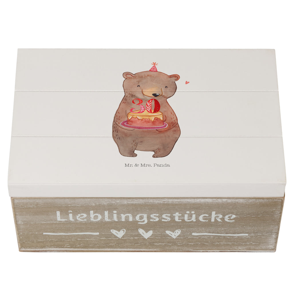 Holzkiste Bär Torte 30. Geburtstag Holzkiste, Kiste, Schatzkiste, Truhe, Schatulle, XXL, Erinnerungsbox, Erinnerungskiste, Dekokiste, Aufbewahrungsbox, Geburtstag, Geburtstagsgeschenk, Geschenk, Party, Feiern, Torte, Kuchen