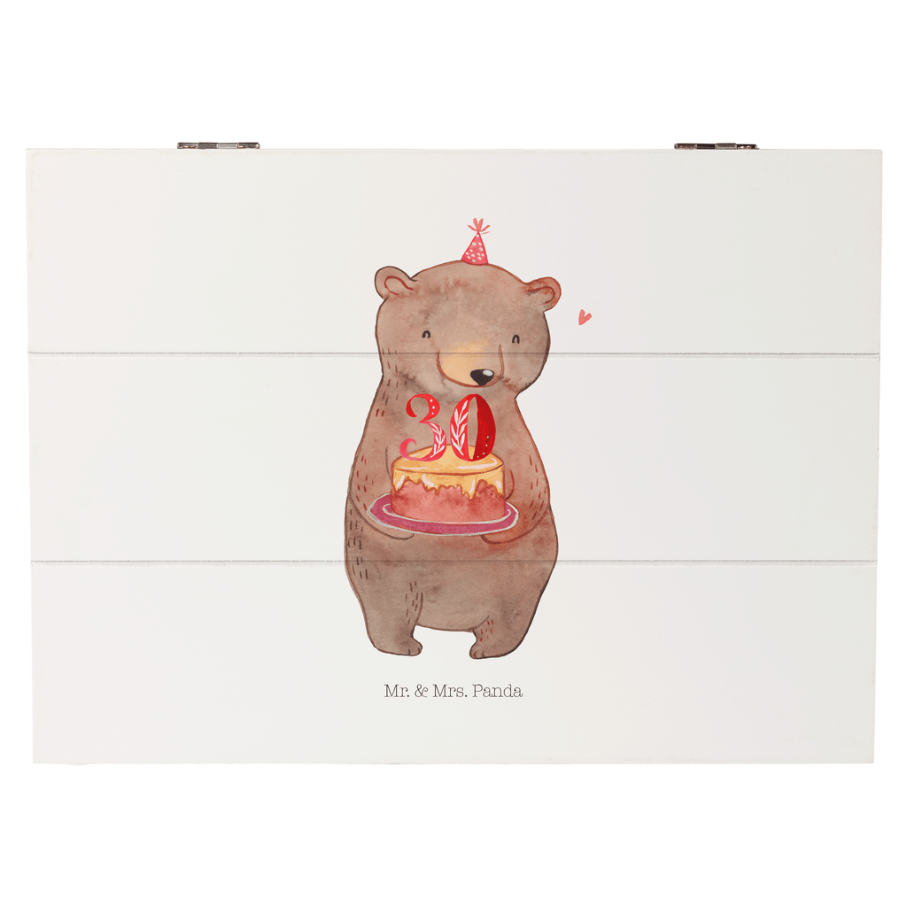 Holzkiste Bär Torte 30. Geburtstag Holzkiste, Kiste, Schatzkiste, Truhe, Schatulle, XXL, Erinnerungsbox, Erinnerungskiste, Dekokiste, Aufbewahrungsbox, Geburtstag, Geburtstagsgeschenk, Geschenk, Party, Feiern, Torte, Kuchen