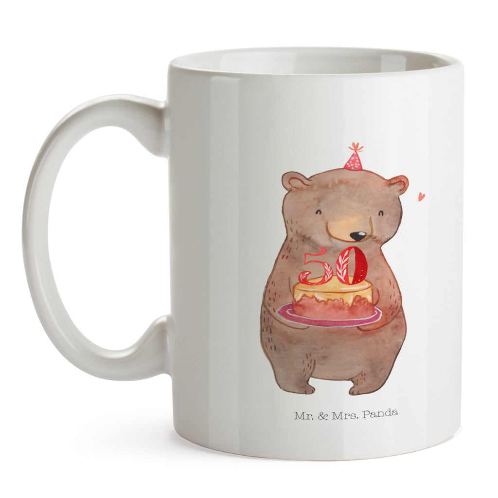 Tasse Bär Torte 50. Geburtstag Geburtstag, Party, Feiern, Torte, Kuchen, Geschenk Becher, Kaffeetasse, Kaffeebecher, Tee, Frühstück, Büro  Geburtstag, Geburtstagsgeschenk, Geschenk