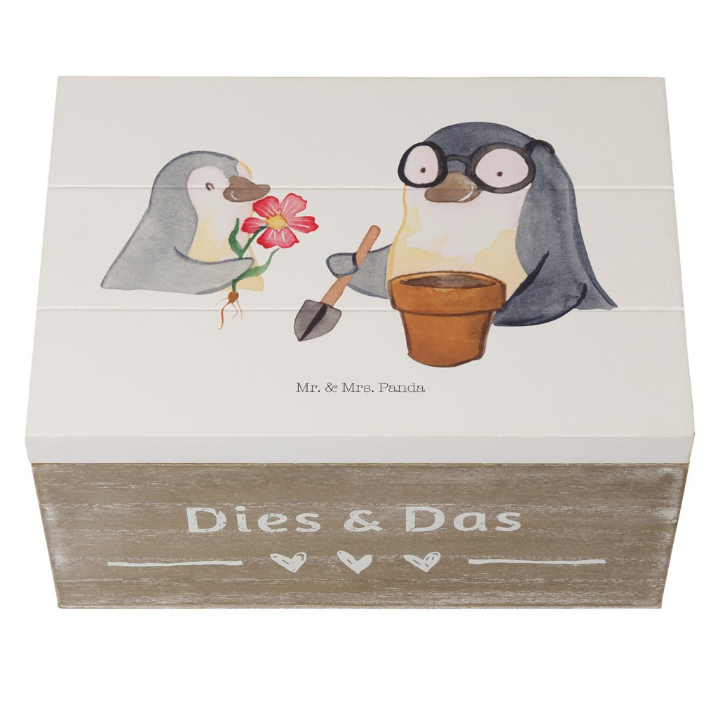 Holzkiste Pinguin Opa Blumen pflanzen Holzkiste, Kiste, Schatzkiste, Truhe, Schatulle, XXL, Erinnerungsbox, Erinnerungskiste, Dekokiste, Aufbewahrungsbox, Familie, Vatertag, Muttertag, Bruder, Schwester, Mama, Papa, Oma, Opa, Großvater, Opi, bester Opa, Lieblingsopa