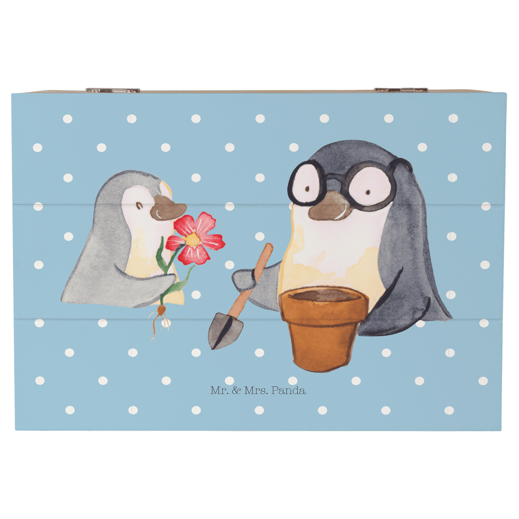 Holzkiste Pinguin Opa Blumen pflanzen Holzkiste, Kiste, Schatzkiste, Truhe, Schatulle, XXL, Erinnerungsbox, Erinnerungskiste, Dekokiste, Aufbewahrungsbox, Familie, Vatertag, Muttertag, Bruder, Schwester, Mama, Papa, Oma, Opa, Großvater, Opi, bester Opa, Lieblingsopa