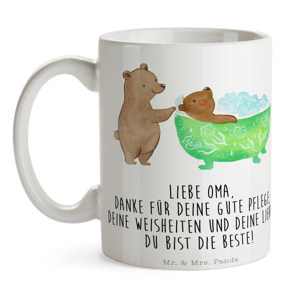 Tasse Oma badet Oma, Großmutter, Enkel, Familie, Baden, Liebe,  Becher, Kaffeetasse, Kaffeebecher, Tee, Frühstück, Büro  Familie, Vatertag, Muttertag, Bruder, Schwester, Mama, Papa, Oma, Opa