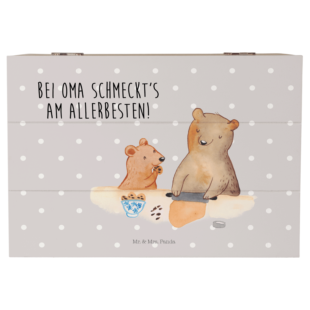Holzkiste Oma Bär backen Holzkiste, Kiste, Schatzkiste, Truhe, Schatulle, XXL, Erinnerungsbox, Erinnerungskiste, Dekokiste, Aufbewahrungsbox, Familie, Vatertag, Muttertag, Bruder, Schwester, Mama, Papa, Oma, Opa, Omi, Lieblingsoma, Lieblingsomi, backen, kochen, beste Köchin