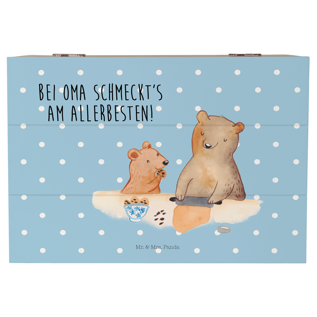 Holzkiste Oma Bär backen Holzkiste, Kiste, Schatzkiste, Truhe, Schatulle, XXL, Erinnerungsbox, Erinnerungskiste, Dekokiste, Aufbewahrungsbox, Familie, Vatertag, Muttertag, Bruder, Schwester, Mama, Papa, Oma, Opa, Omi, Lieblingsoma, Lieblingsomi, backen, kochen, beste Köchin