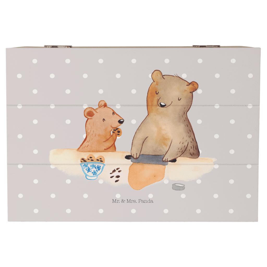 Holzkiste Oma Bär backen Holzkiste, Kiste, Schatzkiste, Truhe, Schatulle, XXL, Erinnerungsbox, Erinnerungskiste, Dekokiste, Aufbewahrungsbox, Familie, Vatertag, Muttertag, Bruder, Schwester, Mama, Papa, Oma, Opa, Omi, Lieblingsoma, Lieblingsomi, backen, kochen, beste Köchin