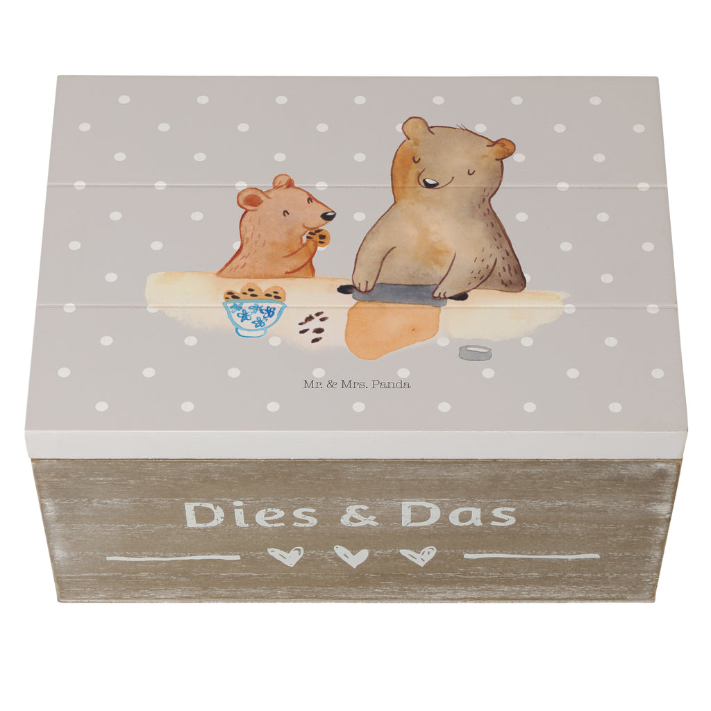 Holzkiste Oma Bär backen Holzkiste, Kiste, Schatzkiste, Truhe, Schatulle, XXL, Erinnerungsbox, Erinnerungskiste, Dekokiste, Aufbewahrungsbox, Familie, Vatertag, Muttertag, Bruder, Schwester, Mama, Papa, Oma, Opa, Omi, Lieblingsoma, Lieblingsomi, backen, kochen, beste Köchin