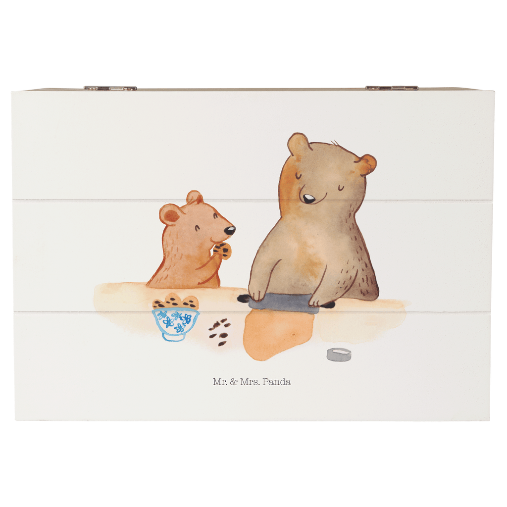 Holzkiste Oma Bär backen Holzkiste, Kiste, Schatzkiste, Truhe, Schatulle, XXL, Erinnerungsbox, Erinnerungskiste, Dekokiste, Aufbewahrungsbox, Familie, Vatertag, Muttertag, Bruder, Schwester, Mama, Papa, Oma, Opa, Omi, Lieblingsoma, Lieblingsomi, backen, kochen, beste Köchin
