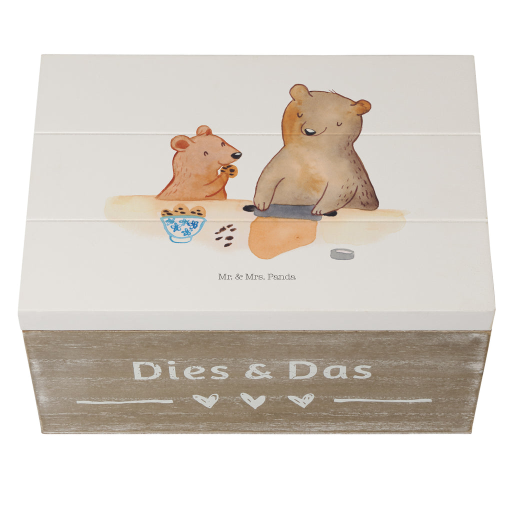 Holzkiste Oma Bär backen Holzkiste, Kiste, Schatzkiste, Truhe, Schatulle, XXL, Erinnerungsbox, Erinnerungskiste, Dekokiste, Aufbewahrungsbox, Familie, Vatertag, Muttertag, Bruder, Schwester, Mama, Papa, Oma, Opa, Omi, Lieblingsoma, Lieblingsomi, backen, kochen, beste Köchin