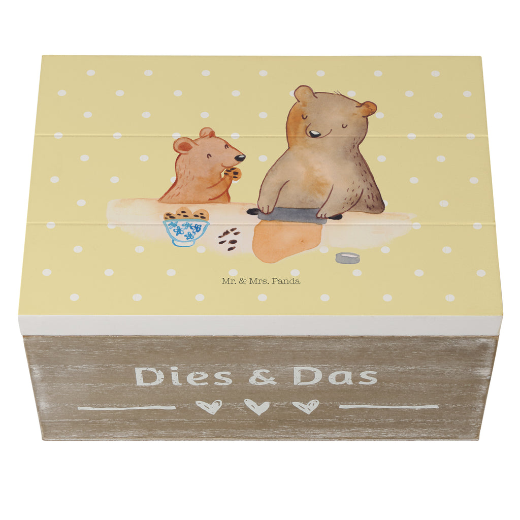 Holzkiste Oma Bär backen Holzkiste, Kiste, Schatzkiste, Truhe, Schatulle, XXL, Erinnerungsbox, Erinnerungskiste, Dekokiste, Aufbewahrungsbox, Familie, Vatertag, Muttertag, Bruder, Schwester, Mama, Papa, Oma, Opa, Omi, Lieblingsoma, Lieblingsomi, backen, kochen, beste Köchin