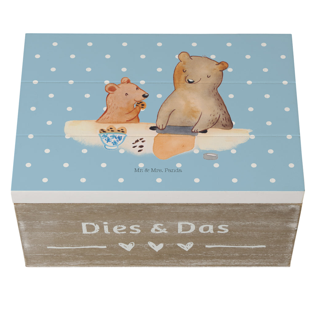 Holzkiste Oma Bär backen Holzkiste, Kiste, Schatzkiste, Truhe, Schatulle, XXL, Erinnerungsbox, Erinnerungskiste, Dekokiste, Aufbewahrungsbox, Familie, Vatertag, Muttertag, Bruder, Schwester, Mama, Papa, Oma, Opa, Omi, Lieblingsoma, Lieblingsomi, backen, kochen, beste Köchin