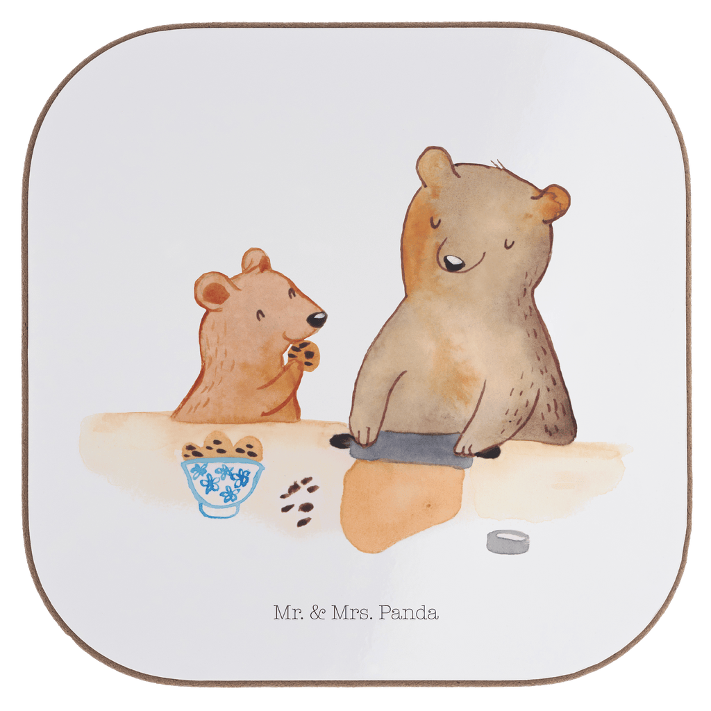 Quadratische Untersetzer Oma Bär backen Bierdeckel, Glasuntersetzer, Untersetzer Gläser, Getränkeuntersetzer, Familie, Vatertag, Muttertag, Bruder, Schwester, Mama, Papa, Oma, Opa, Omi, Lieblingsoma, Lieblingsomi, backen, kochen, beste Köchin