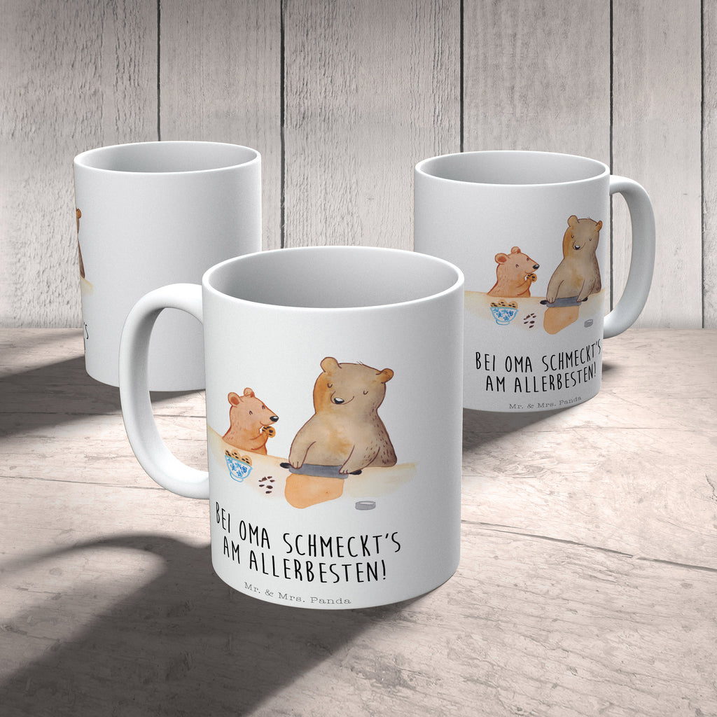 Tasse Oma Bär backen Oma, Omi, Lieblingsoma, Lieblingsomi, backen, kochen, beste Köchin Becher, Kaffeetasse, Kaffeebecher, Tee, Frühstück, Büro  Familie, Vatertag, Muttertag, Bruder, Schwester, Mama, Papa, Oma, Opa