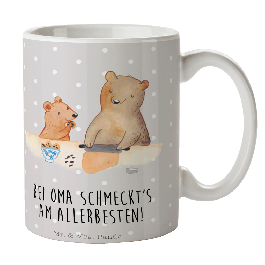 Tasse Oma Bär backen Oma, Omi, Lieblingsoma, Lieblingsomi, backen, kochen, beste Köchin Becher, Kaffeetasse, Kaffeebecher, Tee, Frühstück, Büro  Familie, Vatertag, Muttertag, Bruder, Schwester, Mama, Papa, Oma, Opa