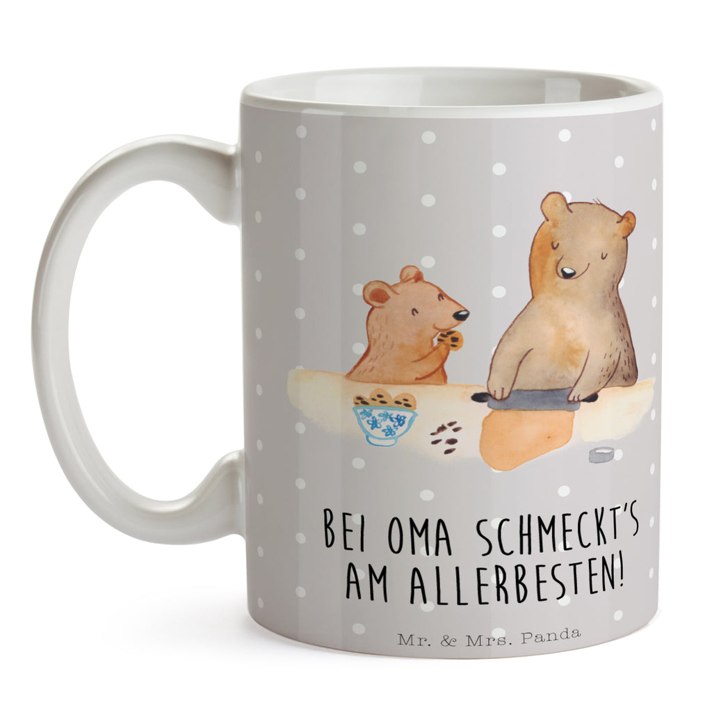 Tasse Oma Bär backen Oma, Omi, Lieblingsoma, Lieblingsomi, backen, kochen, beste Köchin Becher, Kaffeetasse, Kaffeebecher, Tee, Frühstück, Büro  Familie, Vatertag, Muttertag, Bruder, Schwester, Mama, Papa, Oma, Opa
