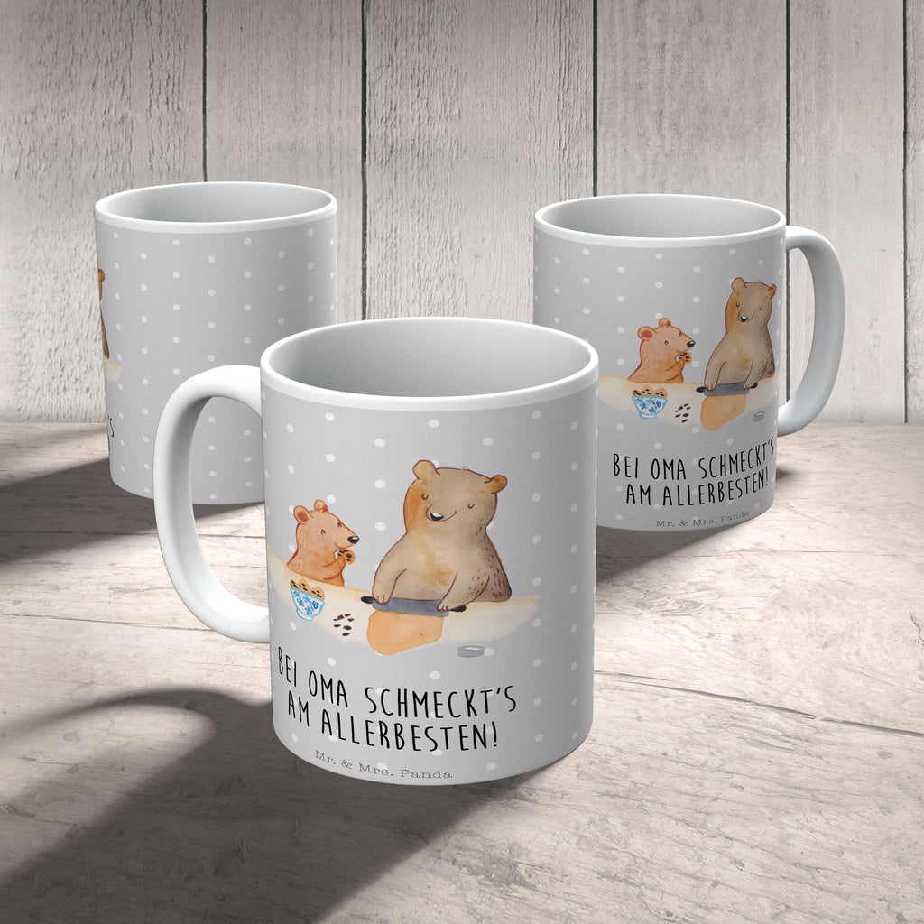 Tasse Oma Bär backen Oma, Omi, Lieblingsoma, Lieblingsomi, backen, kochen, beste Köchin Becher, Kaffeetasse, Kaffeebecher, Tee, Frühstück, Büro  Familie, Vatertag, Muttertag, Bruder, Schwester, Mama, Papa, Oma, Opa