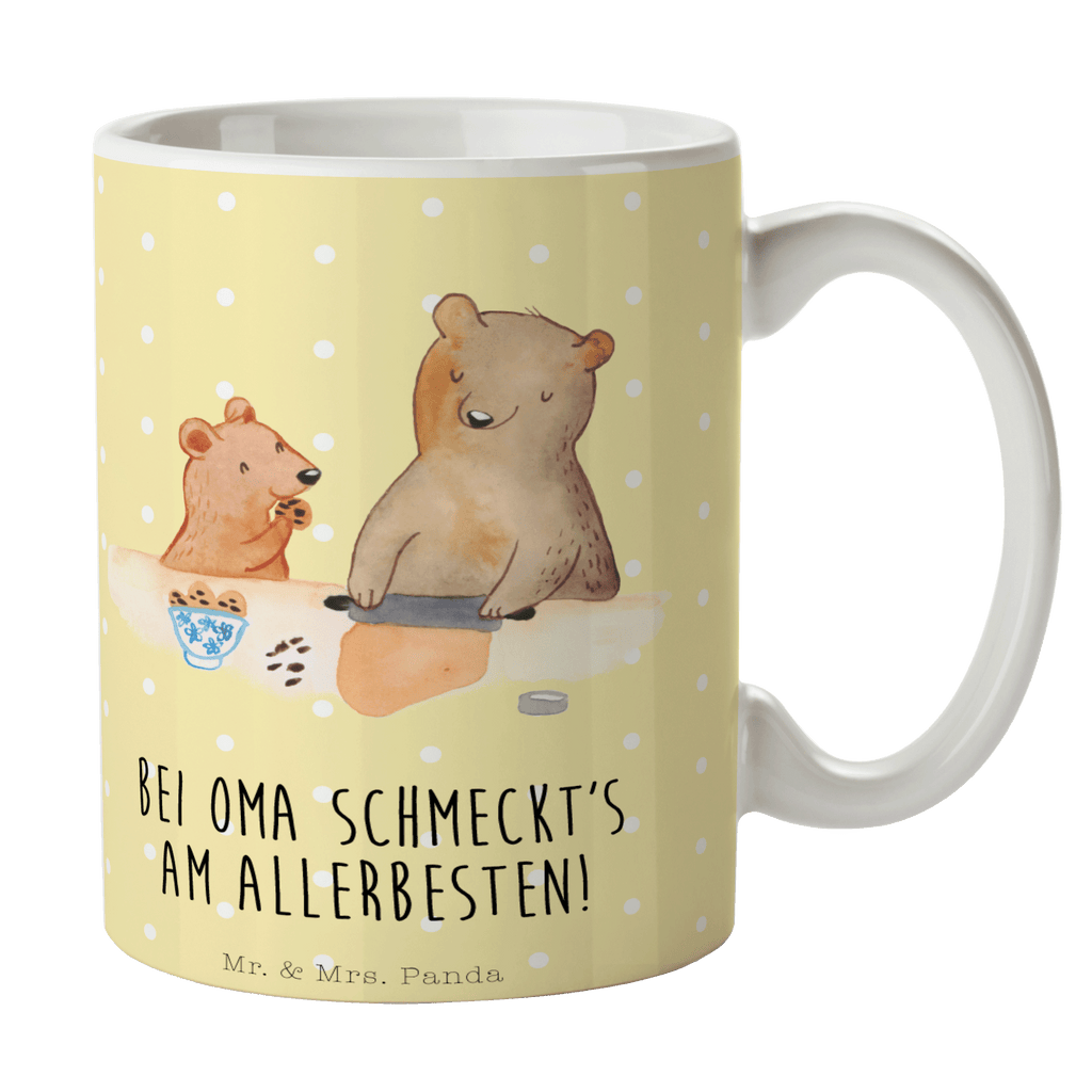 Tasse Oma Bär backen Oma, Omi, Lieblingsoma, Lieblingsomi, backen, kochen, beste Köchin Becher, Kaffeetasse, Kaffeebecher, Tee, Frühstück, Büro  Familie, Vatertag, Muttertag, Bruder, Schwester, Mama, Papa, Oma, Opa