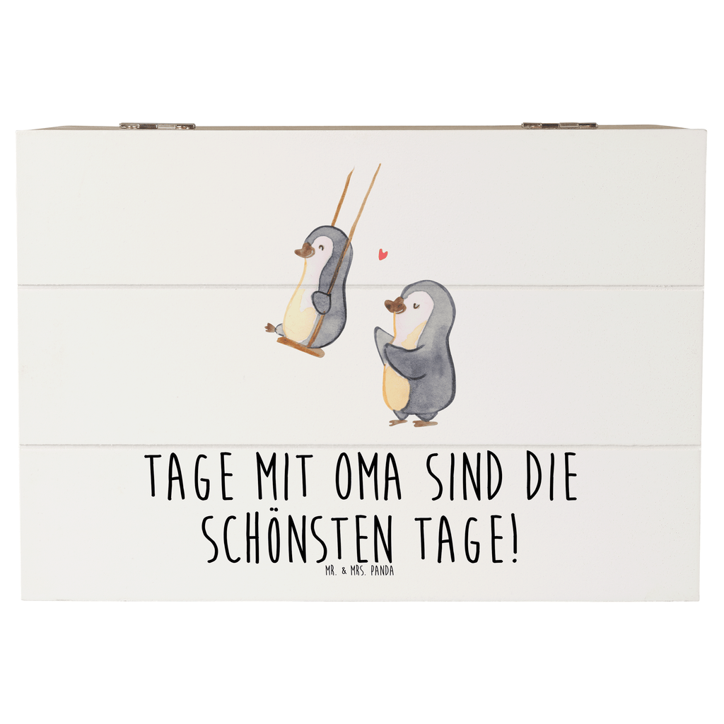 Holzkiste Pinguin Oma schaukeln Holzkiste, Kiste, Schatzkiste, Truhe, Schatulle, XXL, Erinnerungsbox, Erinnerungskiste, Dekokiste, Aufbewahrungsbox, Familie, Vatertag, Muttertag, Bruder, Schwester, Mama, Papa, Oma, Opa, beste Oma, Lieblingsoma, Geschenk für Oma, Omi, Großmutter