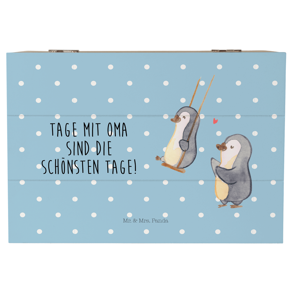 Holzkiste Pinguin Oma schaukeln Holzkiste, Kiste, Schatzkiste, Truhe, Schatulle, XXL, Erinnerungsbox, Erinnerungskiste, Dekokiste, Aufbewahrungsbox, Familie, Vatertag, Muttertag, Bruder, Schwester, Mama, Papa, Oma, Opa, beste Oma, Lieblingsoma, Geschenk für Oma, Omi, Großmutter