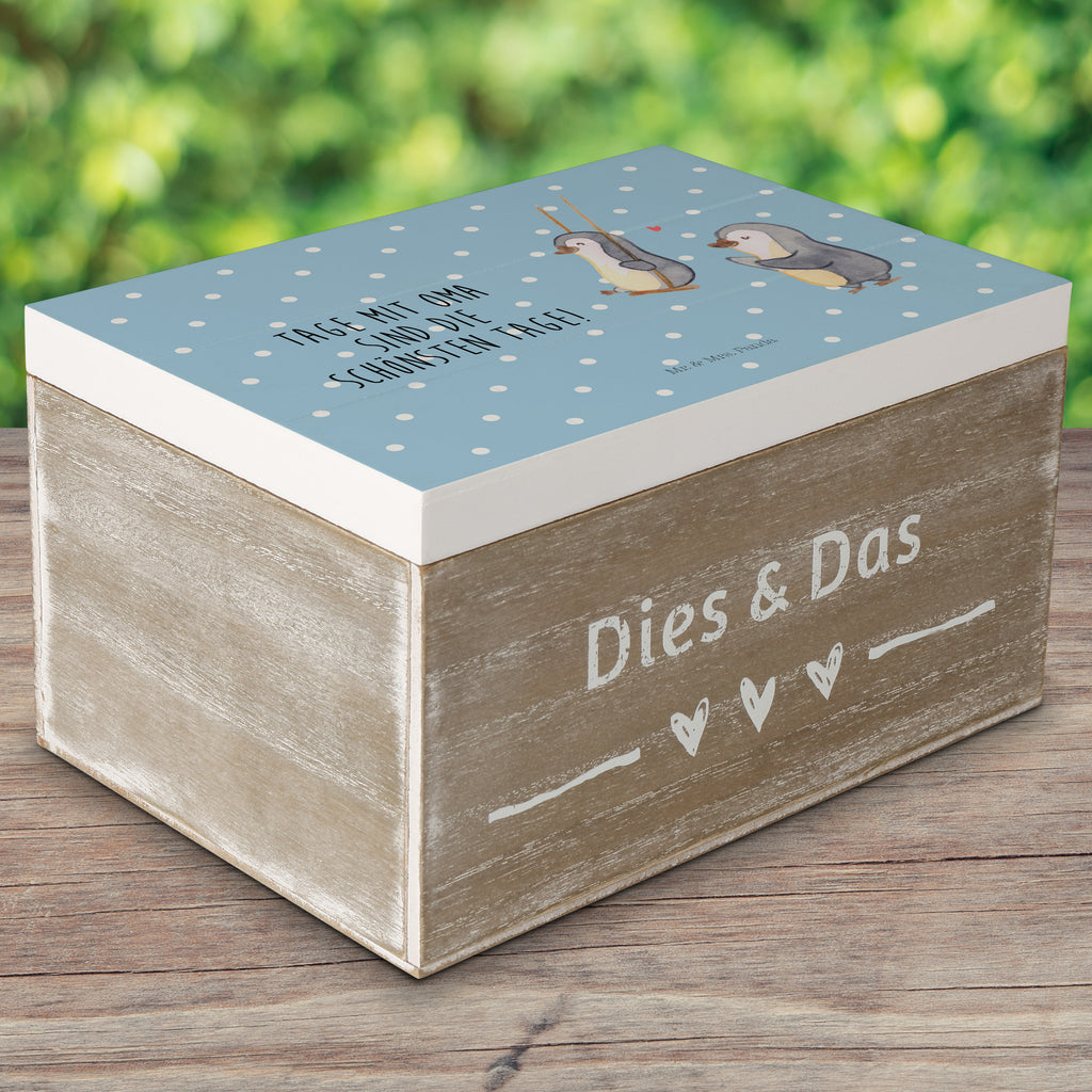 Holzkiste Pinguin Oma schaukeln Holzkiste, Kiste, Schatzkiste, Truhe, Schatulle, XXL, Erinnerungsbox, Erinnerungskiste, Dekokiste, Aufbewahrungsbox, Familie, Vatertag, Muttertag, Bruder, Schwester, Mama, Papa, Oma, Opa, beste Oma, Lieblingsoma, Geschenk für Oma, Omi, Großmutter