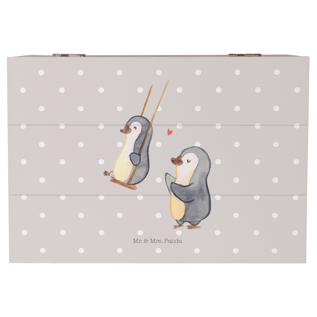 Holzkiste Pinguin Oma schaukeln Holzkiste, Kiste, Schatzkiste, Truhe, Schatulle, XXL, Erinnerungsbox, Erinnerungskiste, Dekokiste, Aufbewahrungsbox, Familie, Vatertag, Muttertag, Bruder, Schwester, Mama, Papa, Oma, Opa, beste Oma, Lieblingsoma, Geschenk für Oma, Omi, Großmutter