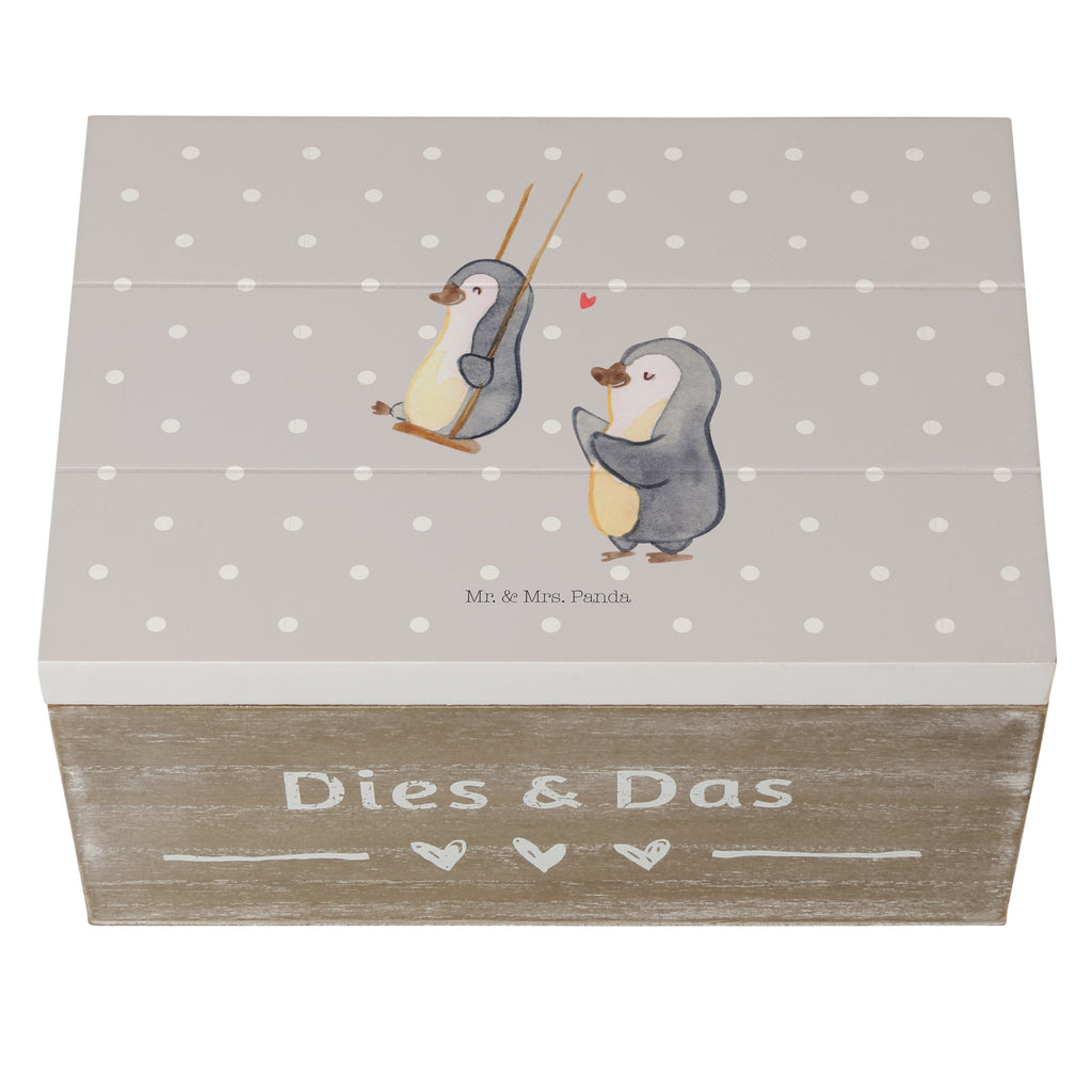 Holzkiste Pinguin Oma schaukeln Holzkiste, Kiste, Schatzkiste, Truhe, Schatulle, XXL, Erinnerungsbox, Erinnerungskiste, Dekokiste, Aufbewahrungsbox, Familie, Vatertag, Muttertag, Bruder, Schwester, Mama, Papa, Oma, Opa, beste Oma, Lieblingsoma, Geschenk für Oma, Omi, Großmutter