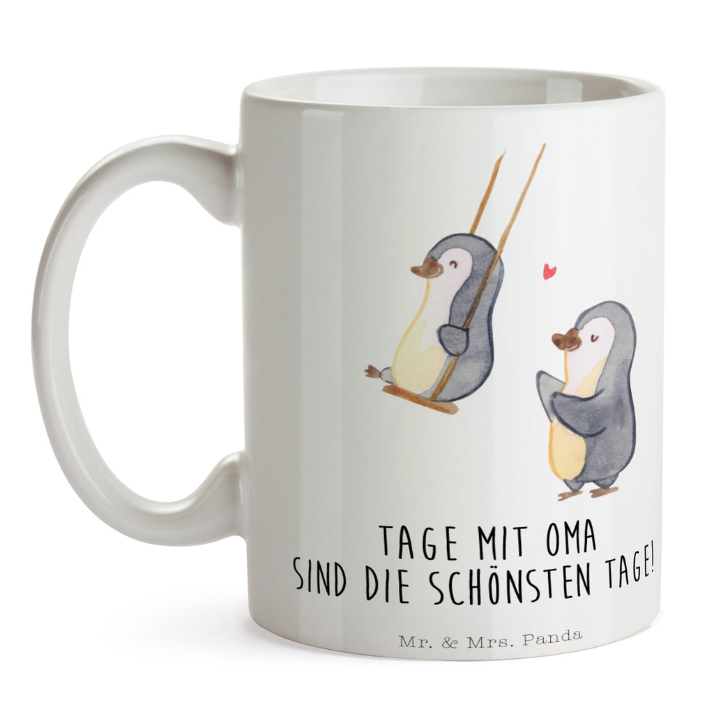 Tasse Pinguin Oma schaukeln Oma, beste Oma, Lieblingsoma, Geschenk für Oma, Omi, Großmutter Becher, Kaffeetasse, Kaffeebecher, Tee, Frühstück, Büro  Familie, Vatertag, Muttertag, Bruder, Schwester, Mama, Papa, Oma, Opa