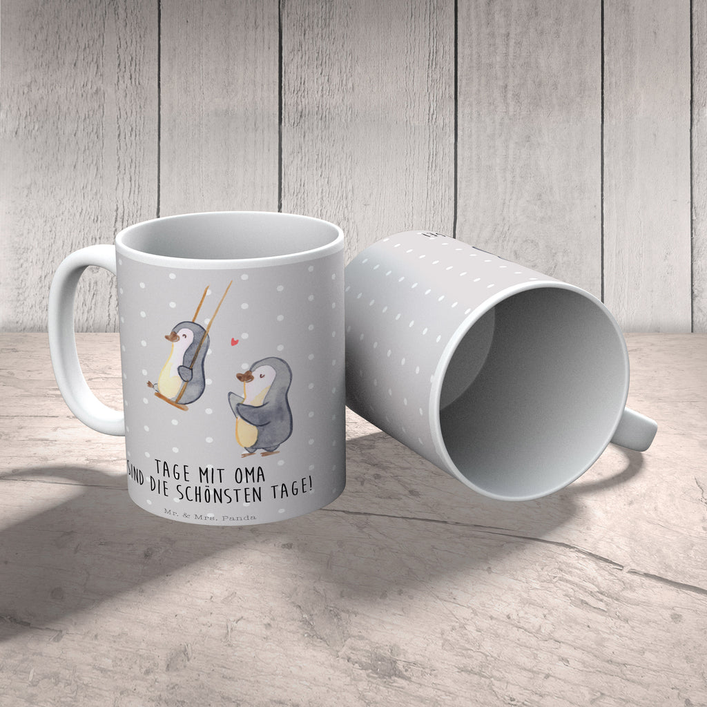 Tasse Pinguin Oma schaukeln Oma, beste Oma, Lieblingsoma, Geschenk für Oma, Omi, Großmutter Becher, Kaffeetasse, Kaffeebecher, Tee, Frühstück, Büro  Familie, Vatertag, Muttertag, Bruder, Schwester, Mama, Papa, Oma, Opa