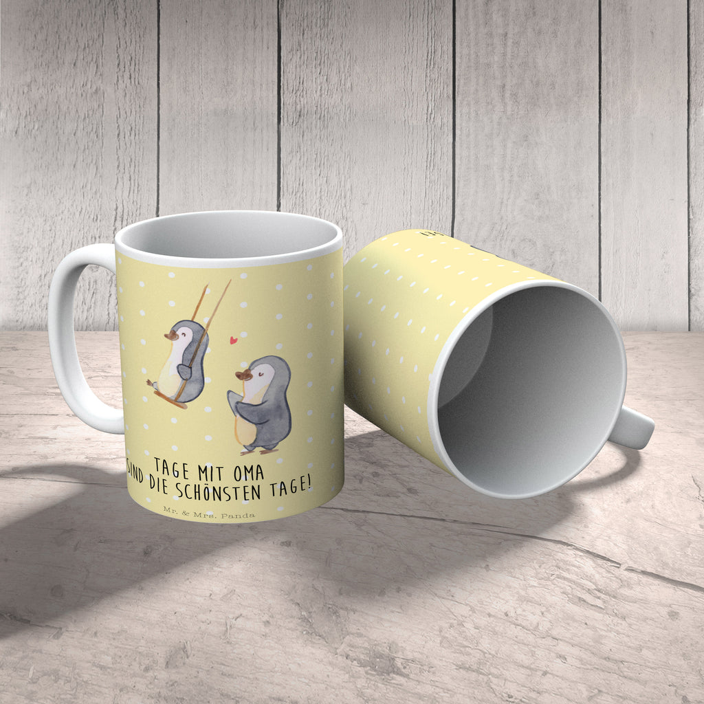 Tasse Pinguin Oma schaukeln Oma, beste Oma, Lieblingsoma, Geschenk für Oma, Omi, Großmutter Becher, Kaffeetasse, Kaffeebecher, Tee, Frühstück, Büro  Familie, Vatertag, Muttertag, Bruder, Schwester, Mama, Papa, Oma, Opa