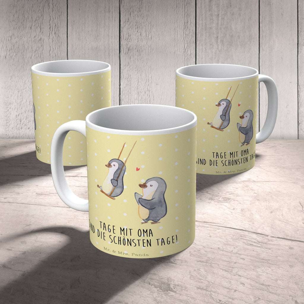 Tasse Pinguin Oma schaukeln Oma, beste Oma, Lieblingsoma, Geschenk für Oma, Omi, Großmutter Becher, Kaffeetasse, Kaffeebecher, Tee, Frühstück, Büro  Familie, Vatertag, Muttertag, Bruder, Schwester, Mama, Papa, Oma, Opa