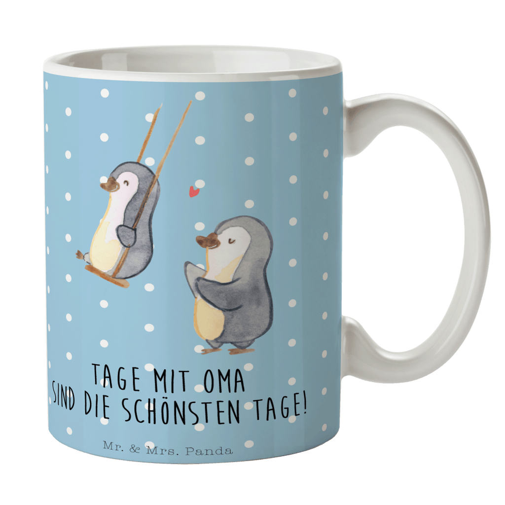 Tasse Pinguin Oma schaukeln Oma, beste Oma, Lieblingsoma, Geschenk für Oma, Omi, Großmutter Becher, Kaffeetasse, Kaffeebecher, Tee, Frühstück, Büro  Familie, Vatertag, Muttertag, Bruder, Schwester, Mama, Papa, Oma, Opa
