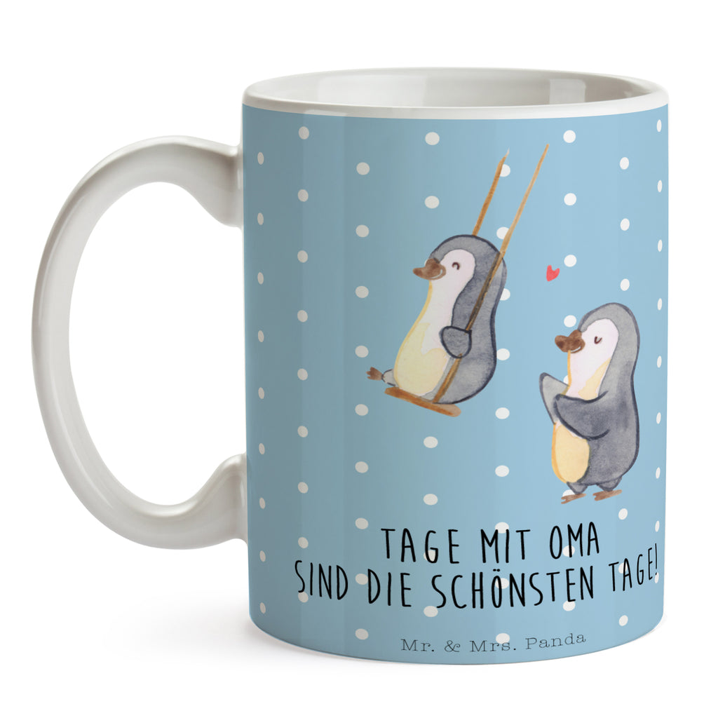 Tasse Pinguin Oma schaukeln Oma, beste Oma, Lieblingsoma, Geschenk für Oma, Omi, Großmutter Becher, Kaffeetasse, Kaffeebecher, Tee, Frühstück, Büro  Familie, Vatertag, Muttertag, Bruder, Schwester, Mama, Papa, Oma, Opa