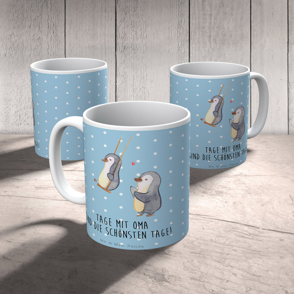 Tasse Pinguin Oma schaukeln Oma, beste Oma, Lieblingsoma, Geschenk für Oma, Omi, Großmutter Becher, Kaffeetasse, Kaffeebecher, Tee, Frühstück, Büro  Familie, Vatertag, Muttertag, Bruder, Schwester, Mama, Papa, Oma, Opa