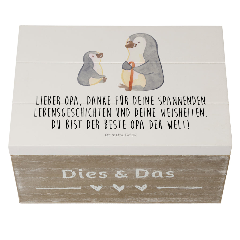 Holzkiste Pinguin Opa Enkel Holzkiste, Kiste, Schatzkiste, Truhe, Schatulle, XXL, Erinnerungsbox, Erinnerungskiste, Dekokiste, Aufbewahrungsbox, Familie, Vatertag, Muttertag, Bruder, Schwester, Mama, Papa, Oma, Opa, Opi, bester Opa, Großvater, Lieblingsopa, Geschenk für Opa