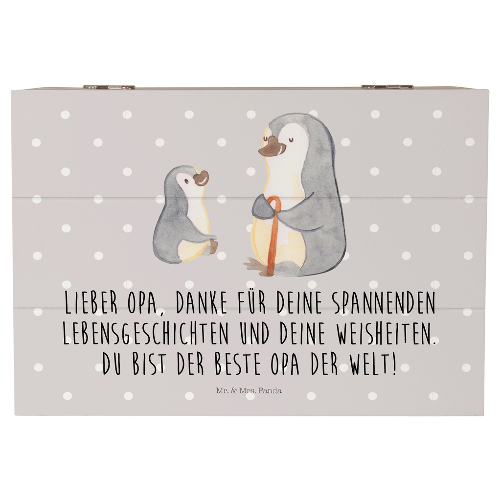 Holzkiste Pinguin Opa Enkel Holzkiste, Kiste, Schatzkiste, Truhe, Schatulle, XXL, Erinnerungsbox, Erinnerungskiste, Dekokiste, Aufbewahrungsbox, Familie, Vatertag, Muttertag, Bruder, Schwester, Mama, Papa, Oma, Opa, Opi, bester Opa, Großvater, Lieblingsopa, Geschenk für Opa